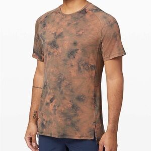 Lululemon Always Agile Short Sleeve Diamond Dye Sedona Sunset Graphite Tshirt